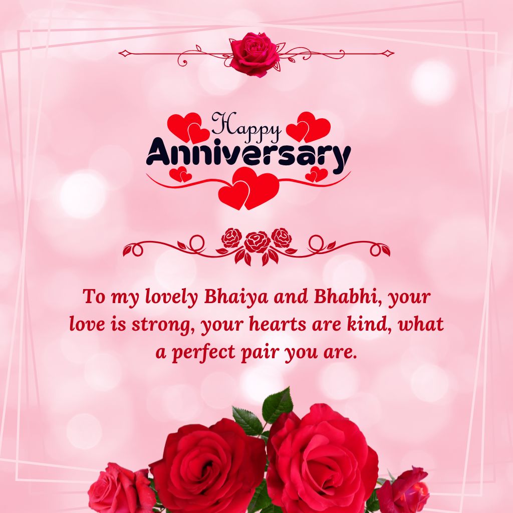 Happy Anniversary wish Bhaiya Bhabhi