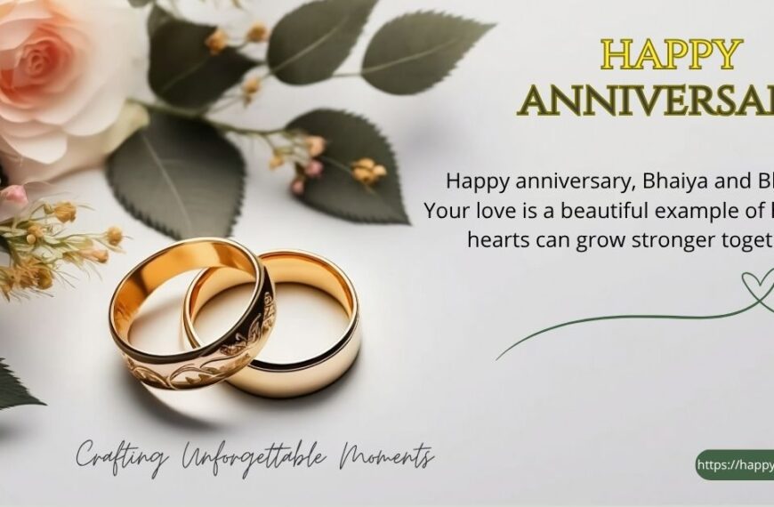 happy anniversary bhaiya bhabhi wishes in English