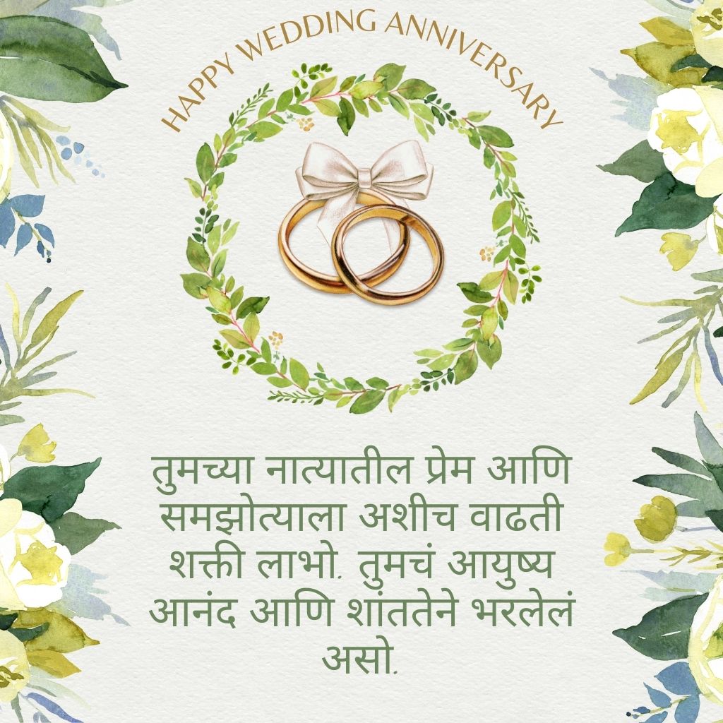 Read more about the article Best Wedding Anniversary Wishes in Marathi – Heartfelt Messages