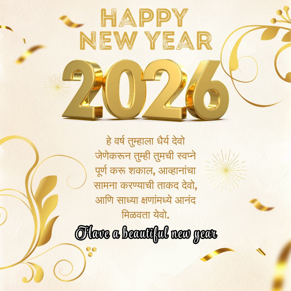 Best Happy New Year Wishes in Marathi Text for Friends