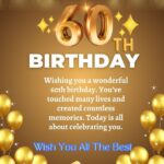 Happy 60th Birthday wishes