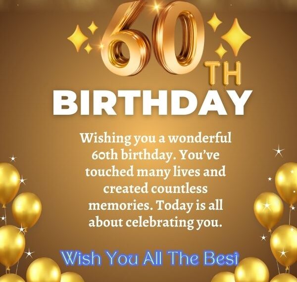 Happy 60th Birthday wishes