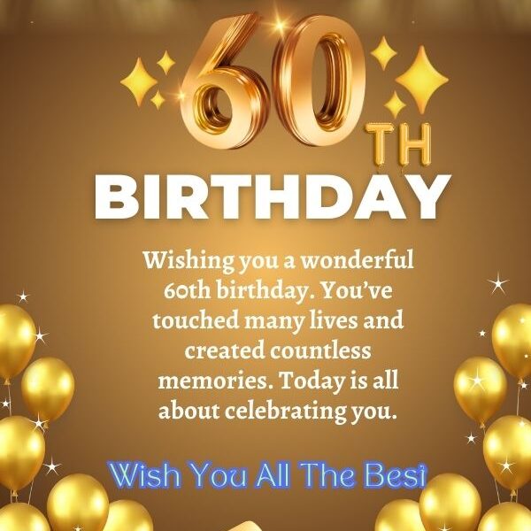 Happy 60th Birthday wishes