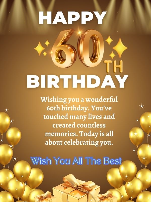 Happy 60th Birthday wishes