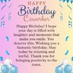 Happy Birthday Wishes for coworker