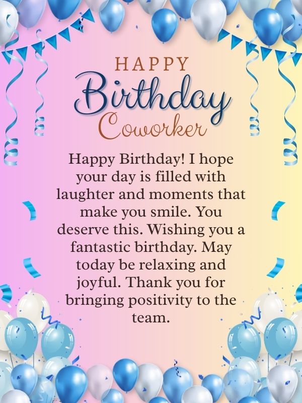 Read more about the article 120+ Happy Birthday Wishes for Coworker, Colleague, and Friend