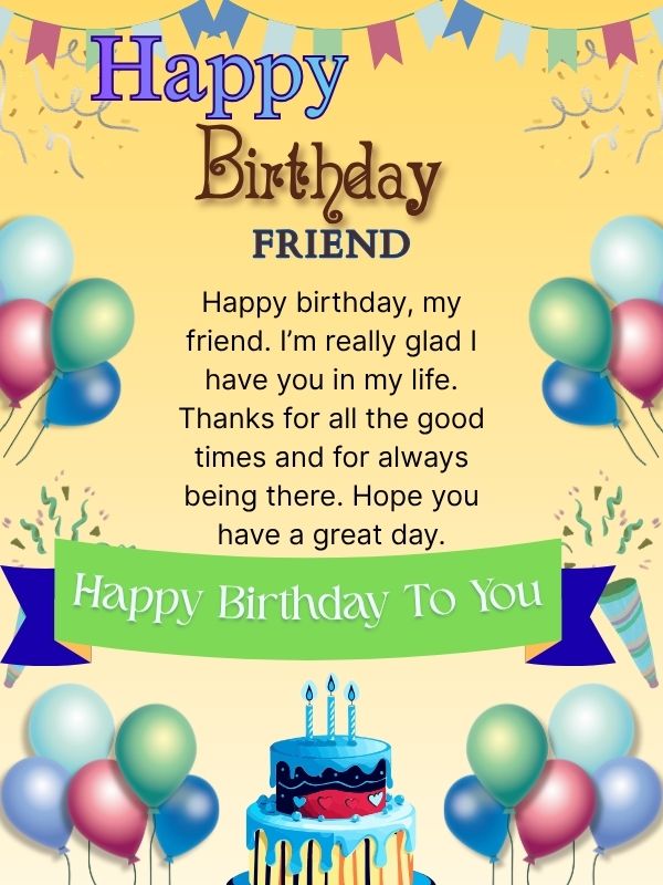 BIRTHDAY WISHES FOR FRIEND