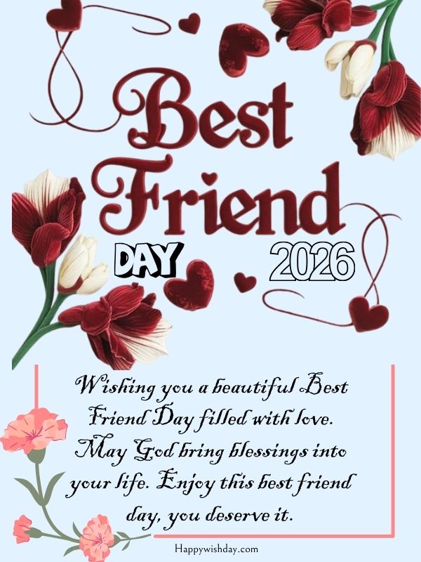 Best friend day wishes 2026