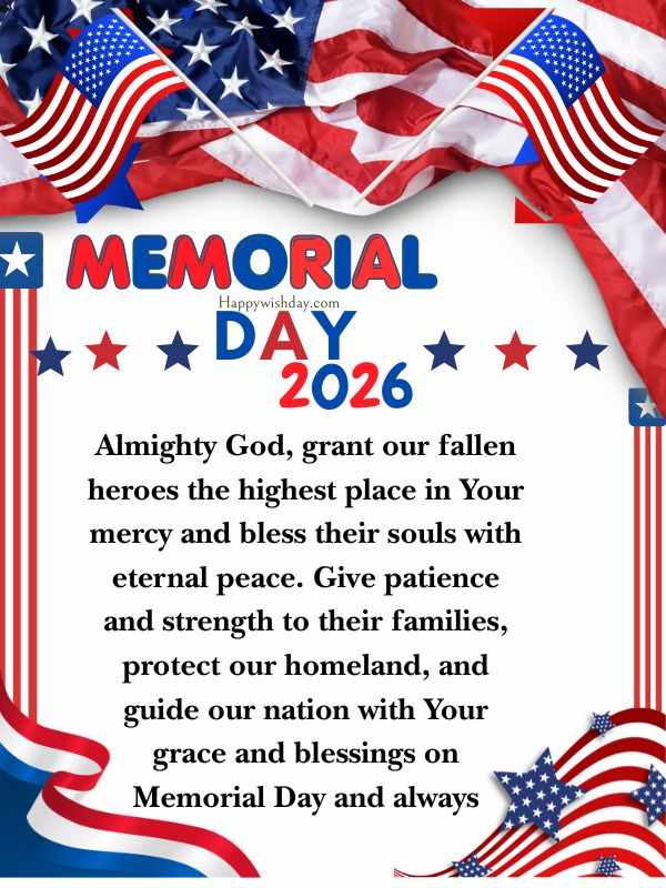 Memorial day Day prayer