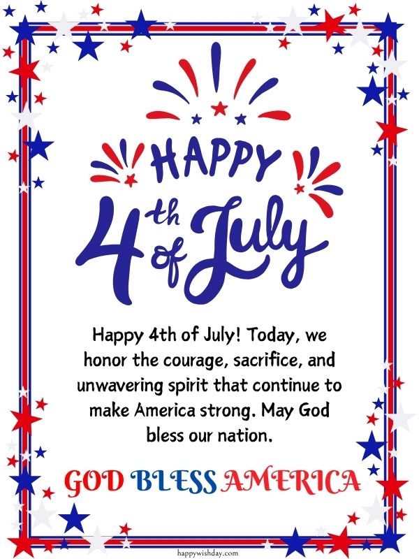 Patriotic Happy 4th of July