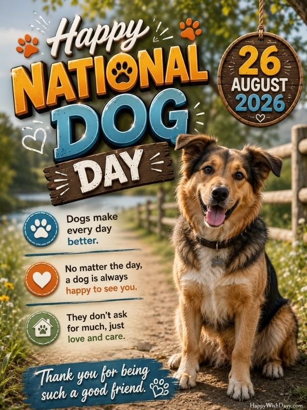 26 AUGUST 2026 pets and dog day