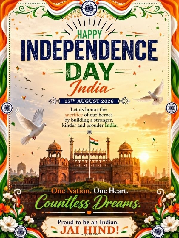 You are currently viewing Happy Independence Day India 2026 – Best Wishes for 15 August