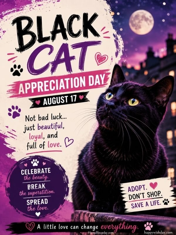 national black cat appreciation day 2026