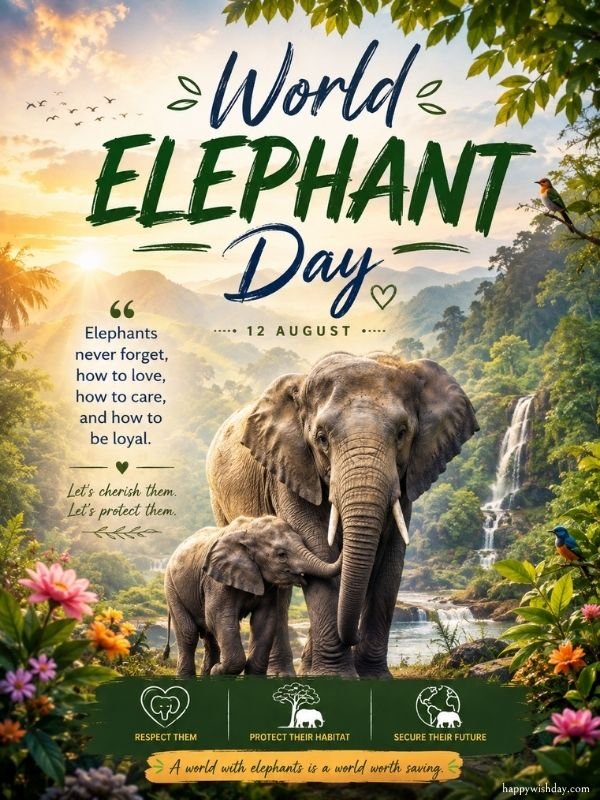 You are currently viewing World Elephant Day 2026 – Wishes & Quotes for Elephant Lovers