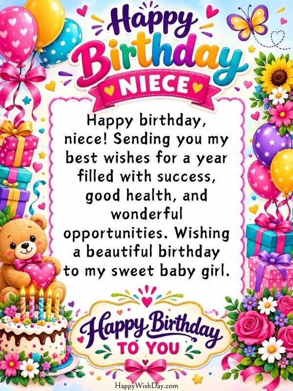 Happy birthday niece
