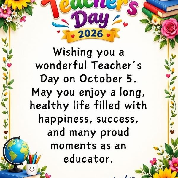 Happy teacher day 2026 wishes
