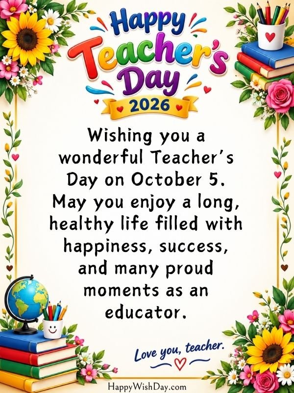 Happy teacher day 2026 wishes